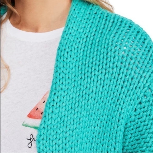 FREE PEOPLE Mint Green Cardigan Sweater NWT - Picture 2 of 9